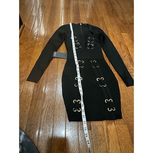 Marciano NWT Black XXS Bandage Bodycon Mini Dress - Picture 7 of 12